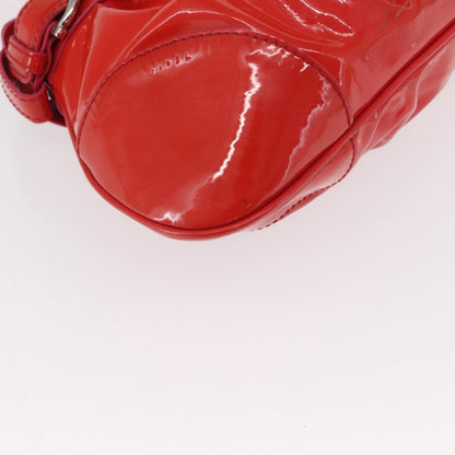 Salvatore Ferragamo Gancini handbag Patent leather, RED, PATENT_LEATHER, Handbag