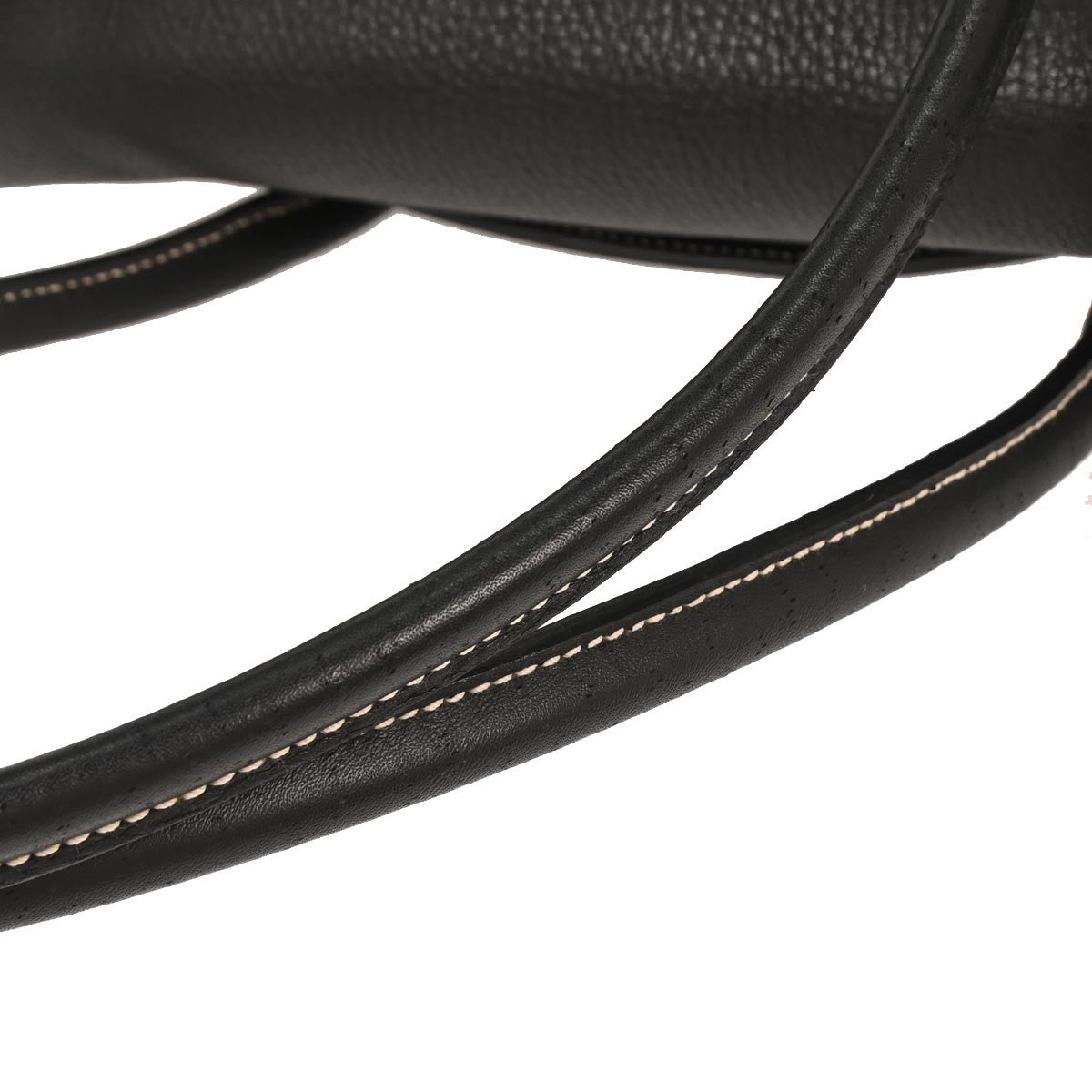 Salvatore Ferragamo Gancini handbag Leather, BLACK, LEATHER, Handbag