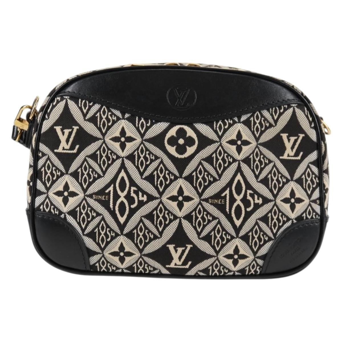 Louis Vuitton Deauville Handbag Limited Edition Since 1854 Monogram Jacquard, BLACK, CANVAS, Shoulder bag