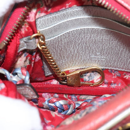 Gucci Trapuntata Camera Shoulder Bag Lambskin, RED, LEATHER, Shoulder bag