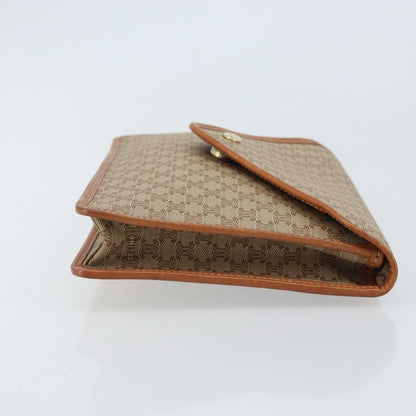 Celine Macadam Pochette Canvas and Leather, BEIGE, CANVAS, Clutche & pouche