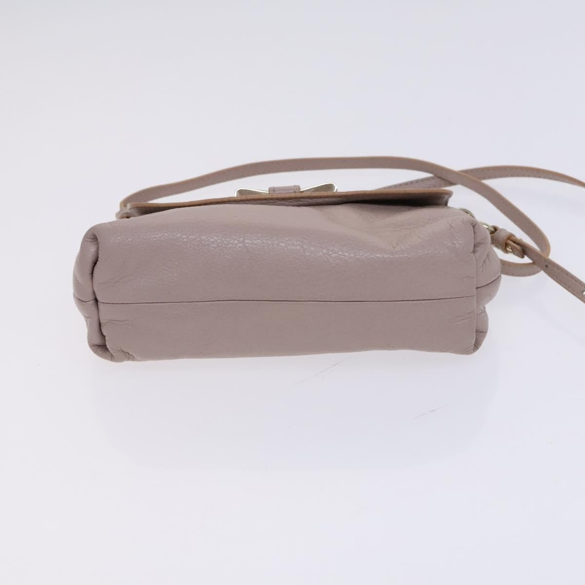 Chloe Lily Shoulder bag Leather, Purple, Leather, Shoulder Bag