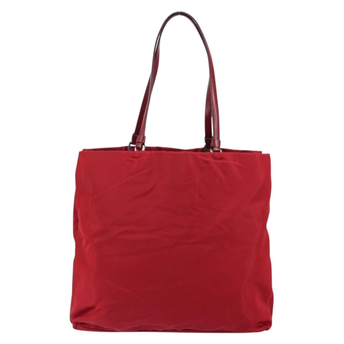 Prada Vintage Tote Tessuto, RED, NYLON, Tote bag