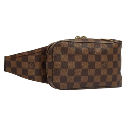 Louis Vuitton Geronimos Waist Bag Damier, BROWN, CANVAS, Travel bag