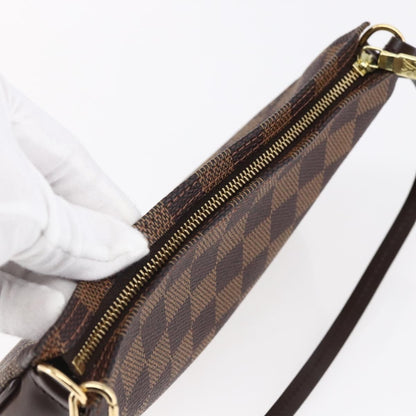 Louis Vuitton Navona Pochette Accessoires Damier, BROWN, CANVAS, Clutche & pouche