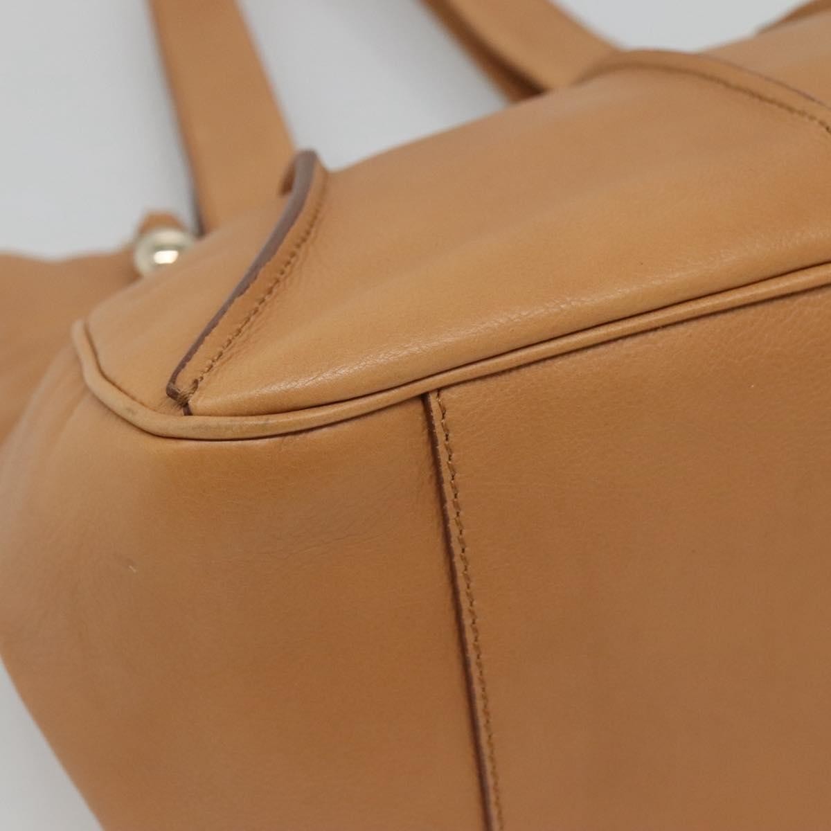 Celine Handbag Leather, BEIGE, LEATHER, Handbag