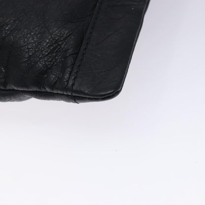 Balenciaga Classic City Clip Pouch Leather, BLACK, LEATHER, Clutche & pouche