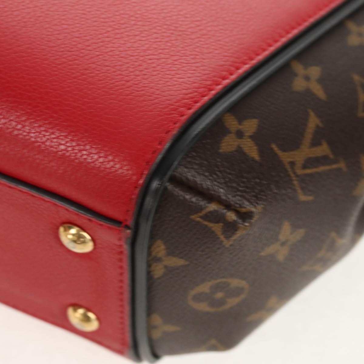 Louis Vuitton Kimono Handbag Monogram Canvas and Leather, Red, Canvas, Handbag
