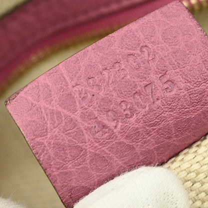 Gucci Soho Boston Bag Leather, PINK, LEATHER, Travel bag