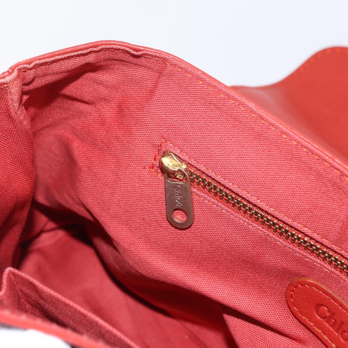 Chloe Vintage handbag Leather, RED, LEATHER, Handbag
