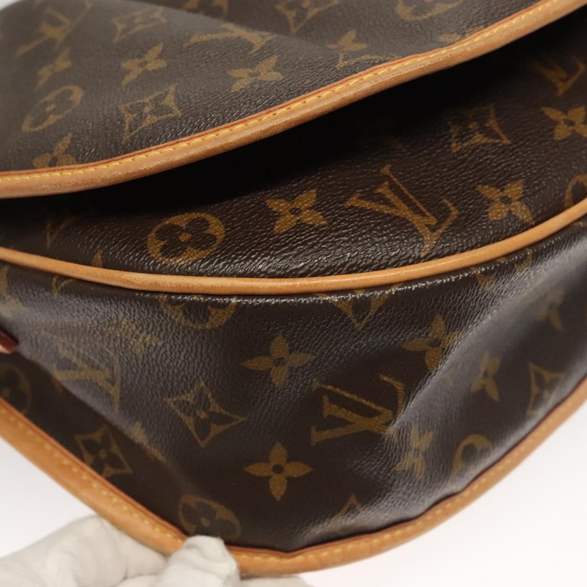Louis Vuitton Menilmontant Handbag Monogram Canvas, BROWN, CANVAS, Shoulder bag