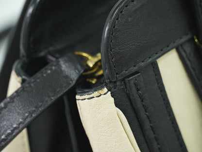 Chloe Alice Satchel Leather, BEIGE, LEATHER, Handbag