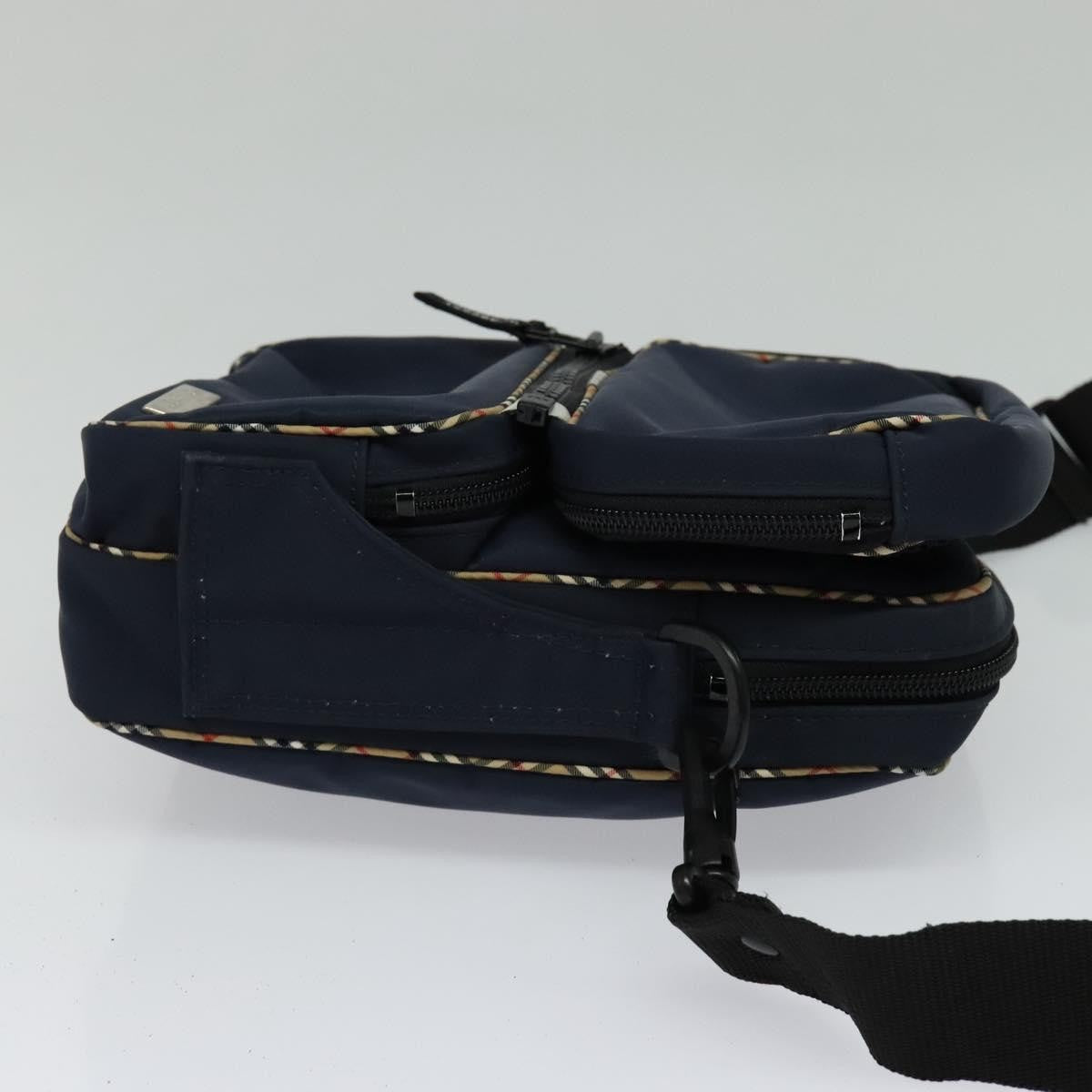 Burberry Vintage Shoulder Bag Nylon, NAVY, NYLON, Shoulder bag
