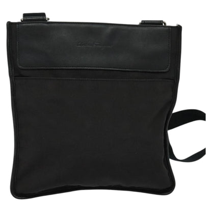 Salvatore Ferragamo Vintage Shoulder Bag Nylon, Black, Nylon, Shoulder Bag