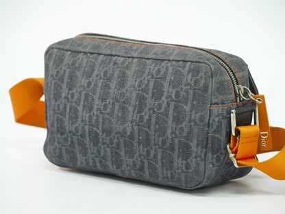 Christian Dior Flight Shoulder Bag Denim, NAVY, DENIM_JEANS, Shoulder bag