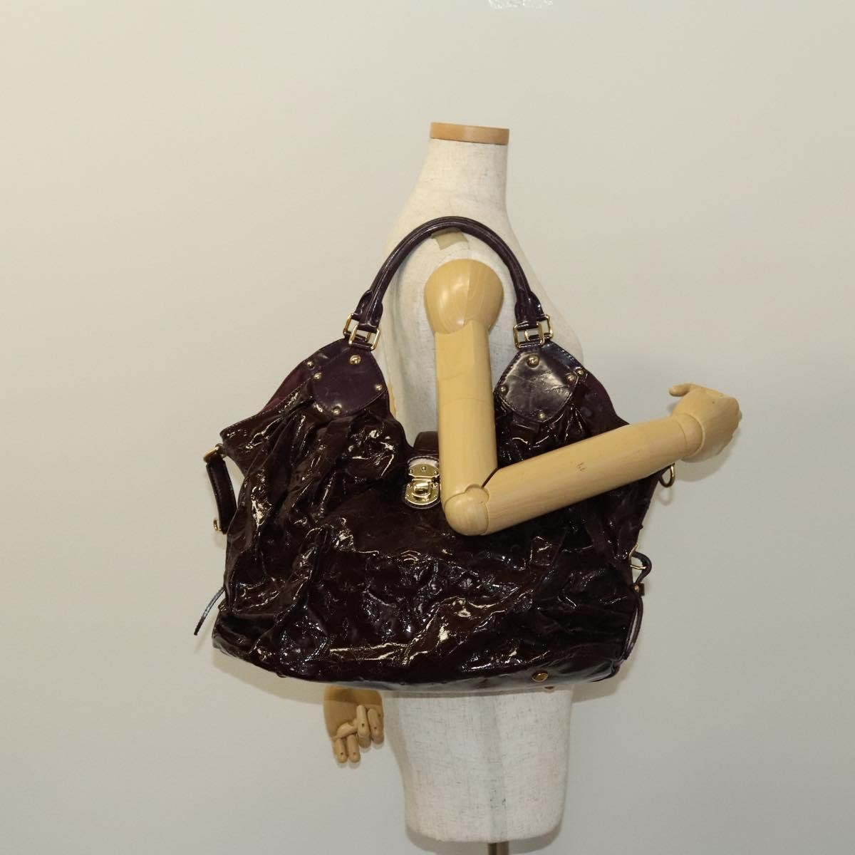 Louis Vuitton Surya Tote bag Mahina Patent Leather, PURPLE, PATENT_LEATHER, Tote bag