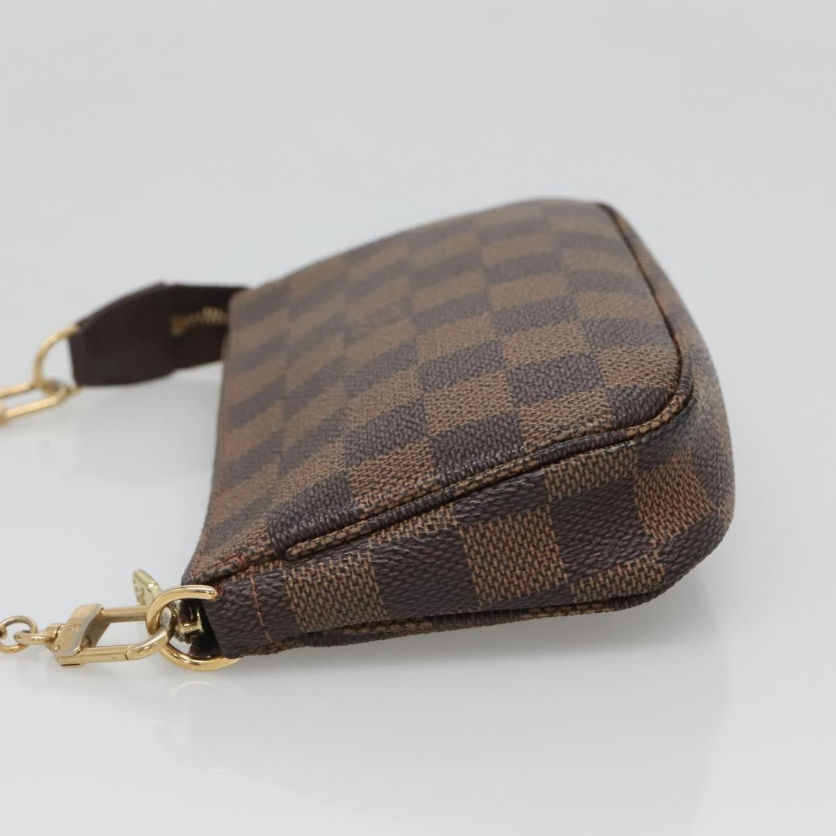 Louis Vuitton Pochette Accessoires Damier, BROWN, CANVAS, Clutche & pouche