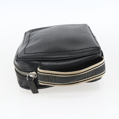 Salvatore Ferragamo Vintage clutch Bag Leather, BLACK, LEATHER, Clutche & pouche