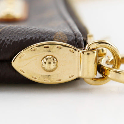 Louis Vuitton Milla Pochette Monogram Canvas, BROWN, CANVAS, Clutche & pouche