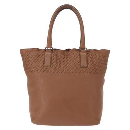 Bottega Veneta Intrecciato Tote Leather, BROWN, LEATHER, Tote bag