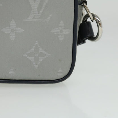 Louis Vuitton Alpha Clutch Limited Edition Monogram Satellite Canvas, SILVER, NYLON, Clutche & pouche