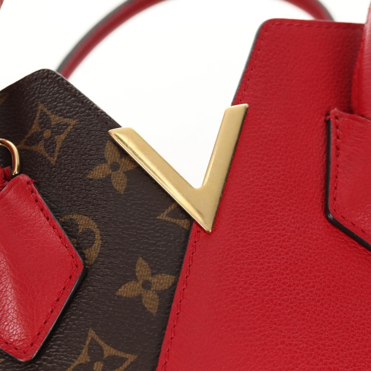 Louis Vuitton Kimono Handbag Monogram Canvas and Leather, Red, Canvas, Handbag