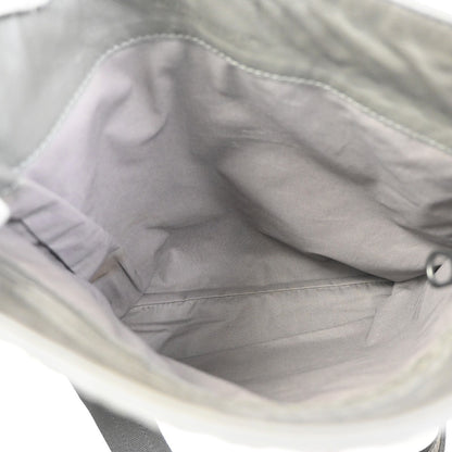 Bottega Veneta Flat Messenger Bag Intrecciato Nappa, GRAY, LEATHER, Shoulder bag