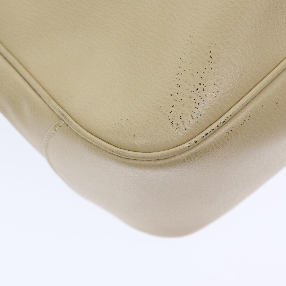 Salvatore Ferragamo Gancini Shoulder Bag Leather, BEIGE, LEATHER, Shoulder bag