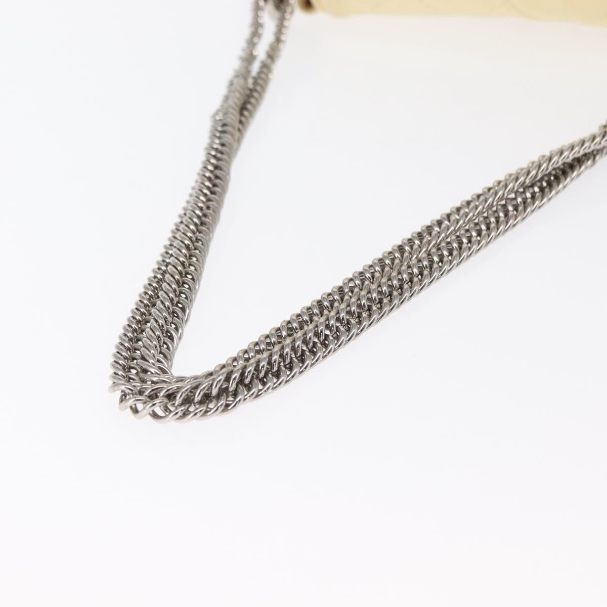 Chanel Matelasse Chain Shoulder Bag Leather, IVORY, LEATHER, Shoulder bag