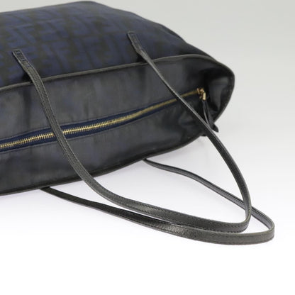 Fendi Zucca Tote bag FF motif, Navy, Canvas, Tote Bag