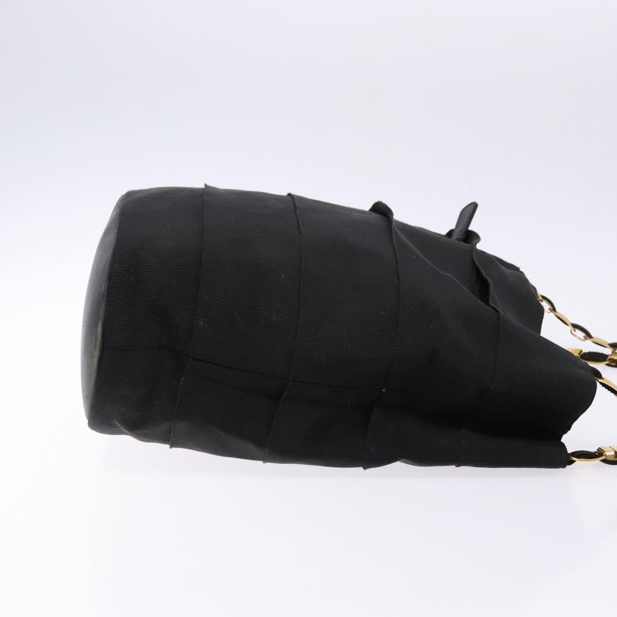 Salvatore Ferragamo Vala Shoulder Bag Canvas, BLACK, CANVAS, Shoulder bag