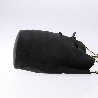 Salvatore Ferragamo Vala Shoulder Bag Canvas, BLACK, CANVAS, Shoulder bag