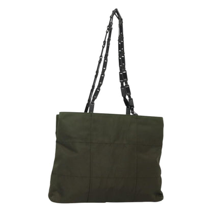 Prada Vintage Shoulder Bag Tessuto, Khaki, Nylon, Shoulder Bag