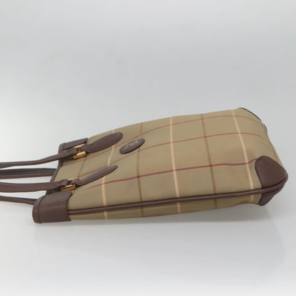 Burberry Nova Check Tote Canvas and Leather, BEIGE, CANVAS, Tote bag