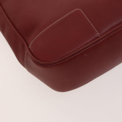 Loewe Vintage Anagram Tote Leather, Burgundy, Leather, Tote Bag
