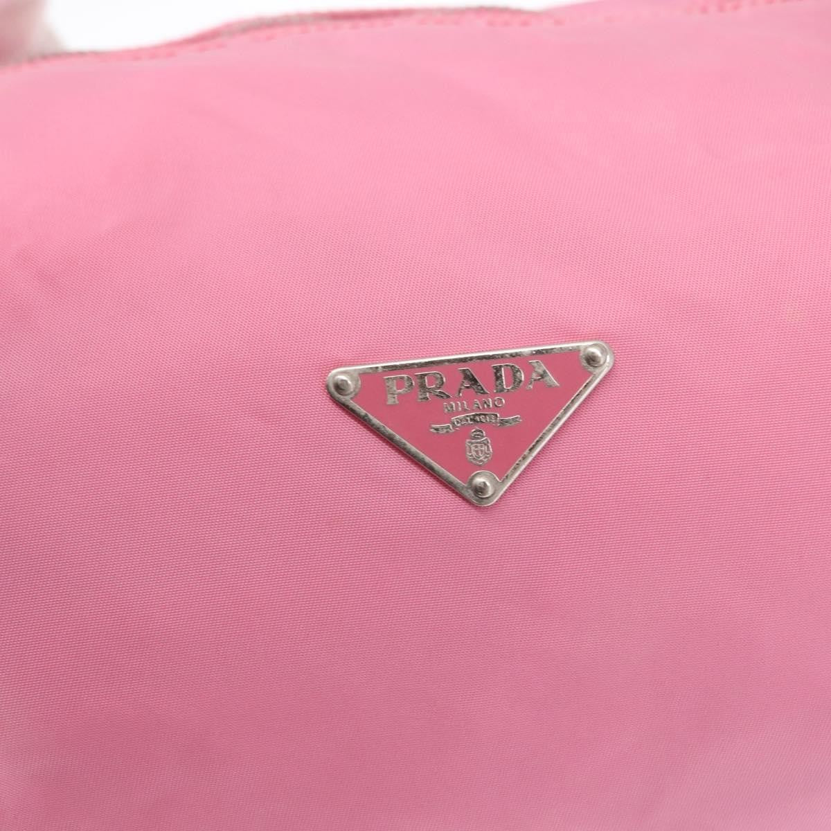 Prada Side Pocket Convertible Duffle Bag Tessuto, Pink, Nylon, Handbag