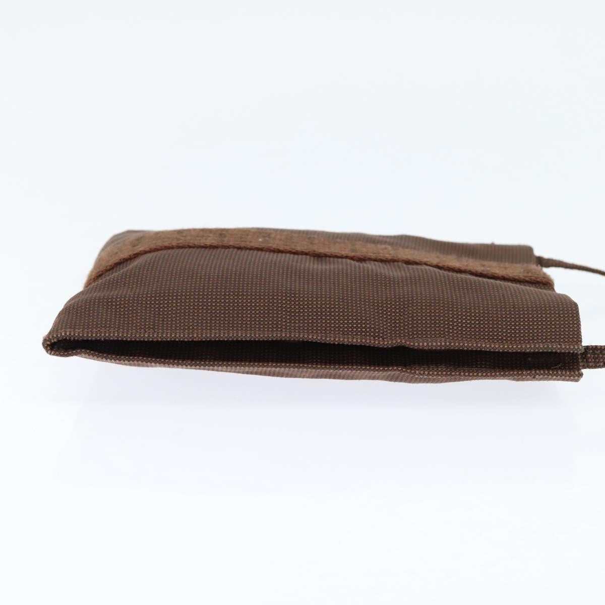 Hermes Herline Crossbody Canvas, BROWN, CANVAS, Clutche & pouche