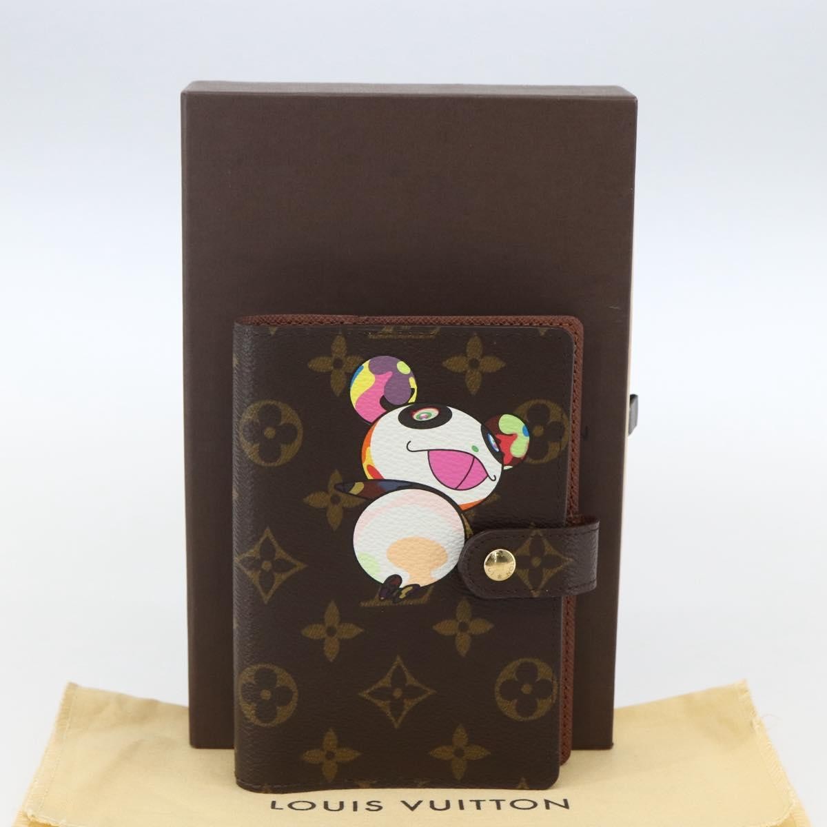 Louis Vuitton Agenda Cover Monogram Panda, Brown, Canvas, Wallet