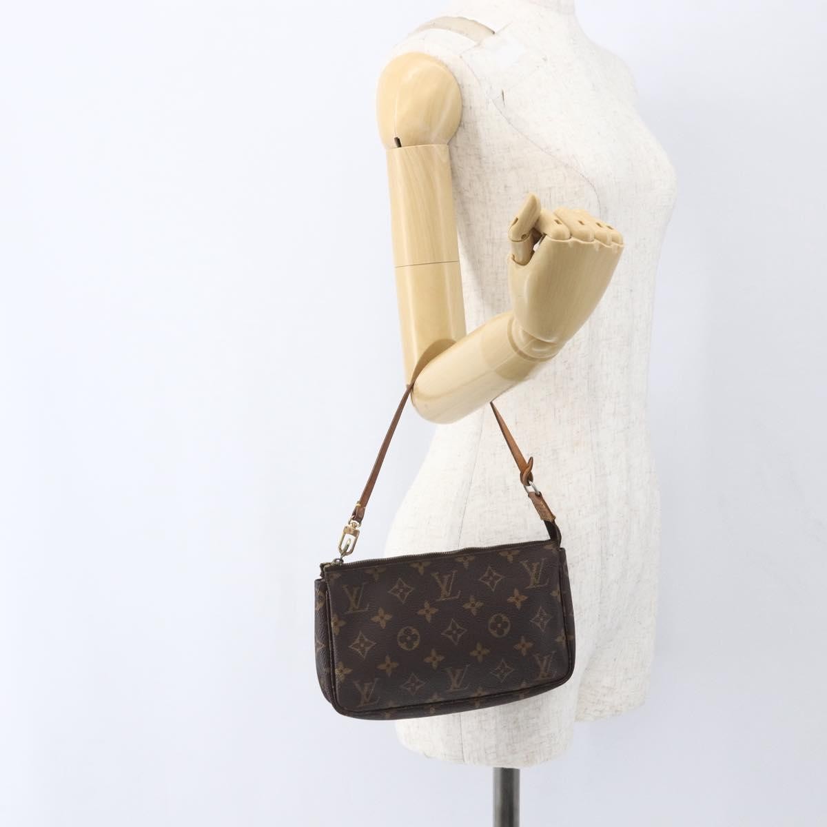 Louis Vuitton Pochette Accessoires NM Monogram Canvas, BROWN, CANVAS, Clutche & pouche