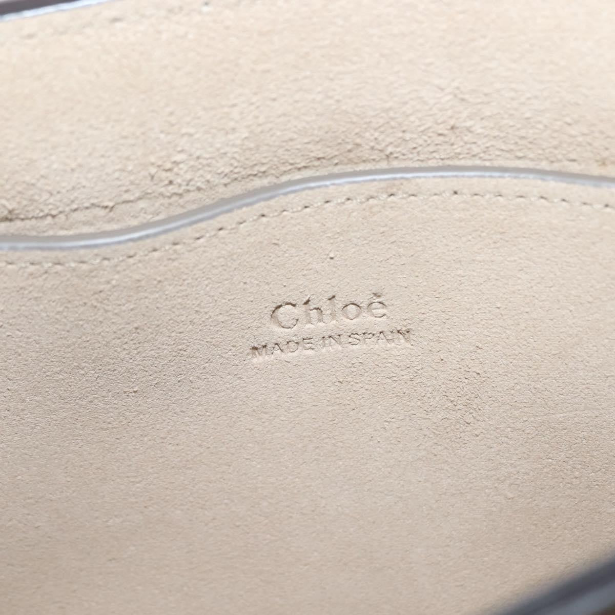 Chloe Faye Shoulder Bag Leather and Suede, BEIGE, SUEDE, Shoulder bag