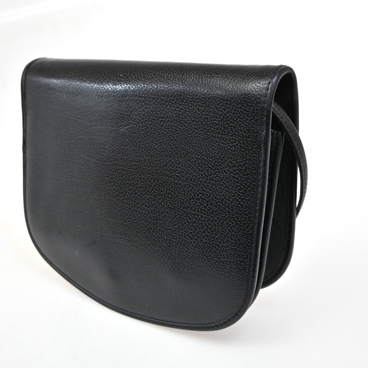 Christian Dior Vintage Honeycomb Flap Crossbody Bag Canvas and Leather, Black, PVC, Shoulder Bag