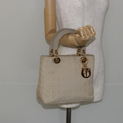 Christian Dior Lady Dior Bag Nylon, BEIGE, NYLON, Handbag