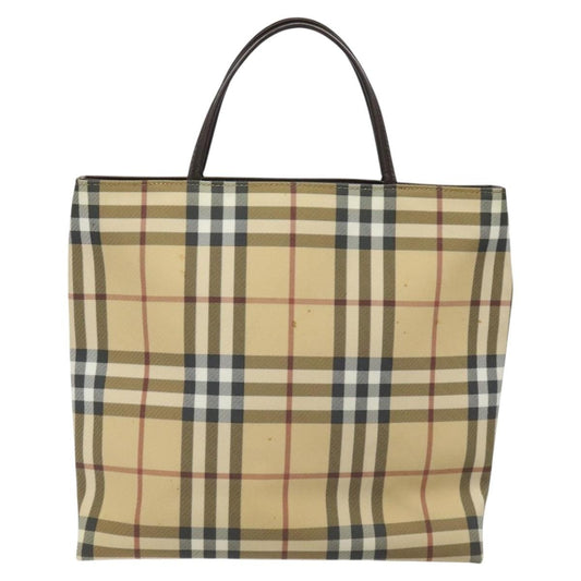 Burberry Nova Check Tote canvas check pattern, BEIGE, PVC, Tote bag