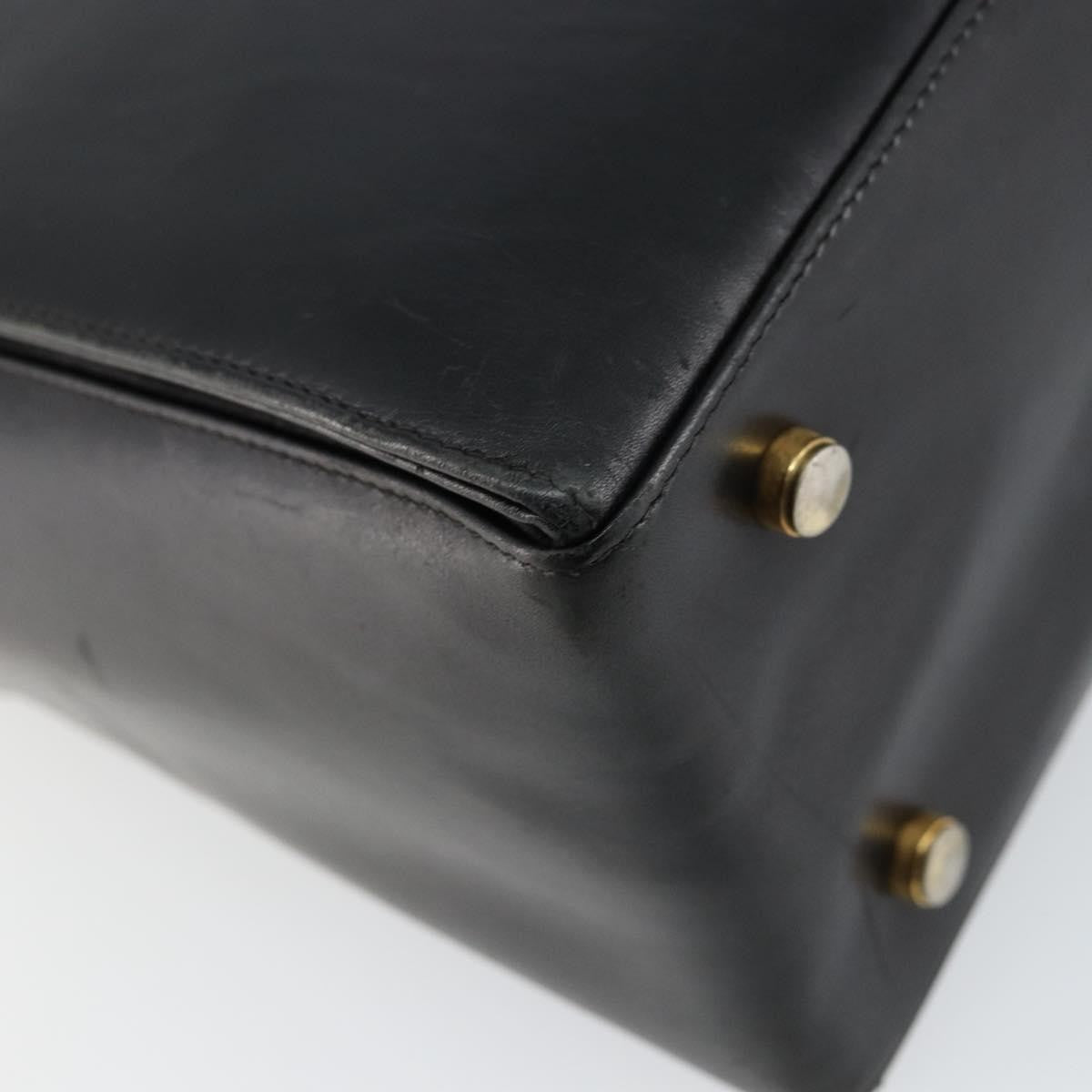 Salvatore Ferragamo Gancini Convertible Top Handle Bag Leather, BLACK, LEATHER, Handbag