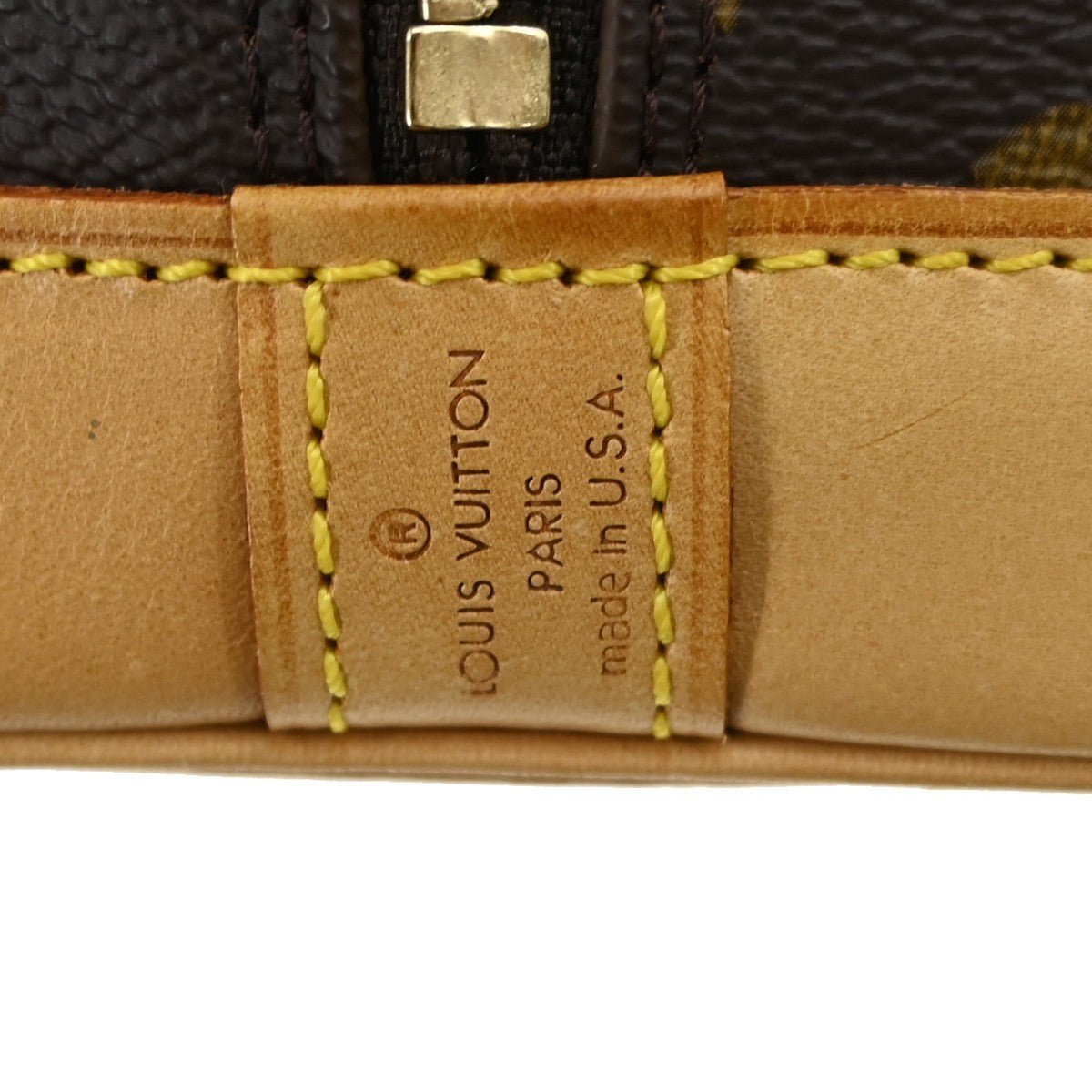 Louis Vuitton Alma Handbag Monogram Canvas, BROWN, CANVAS, Handbag