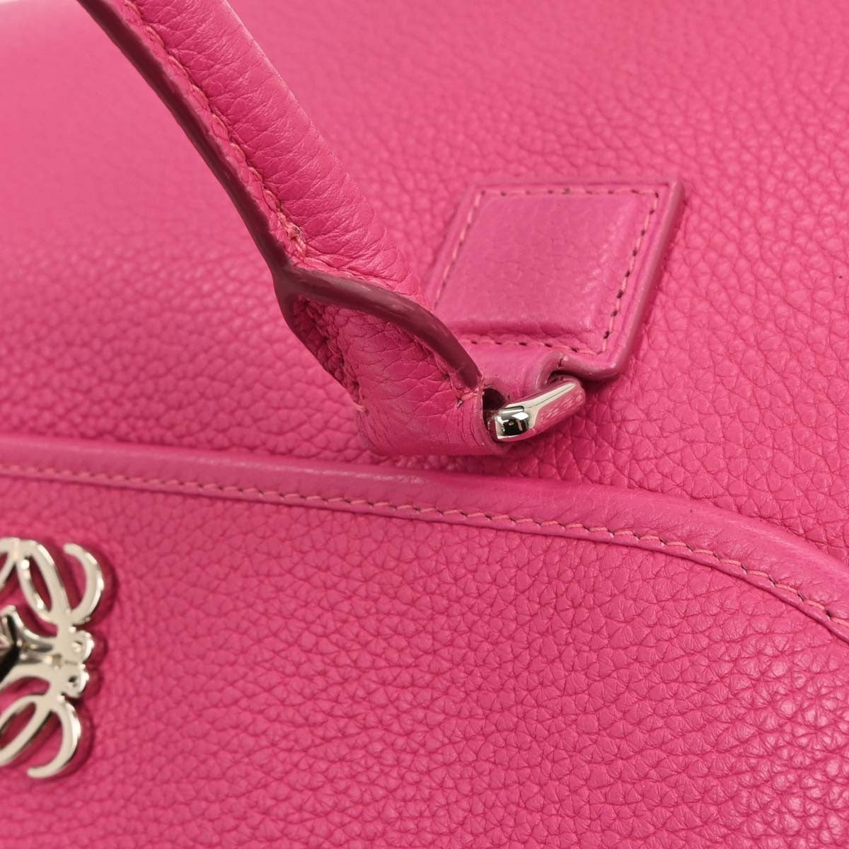Loewe Vintage Handbag Leather, PINK, LEATHER, Handbag
