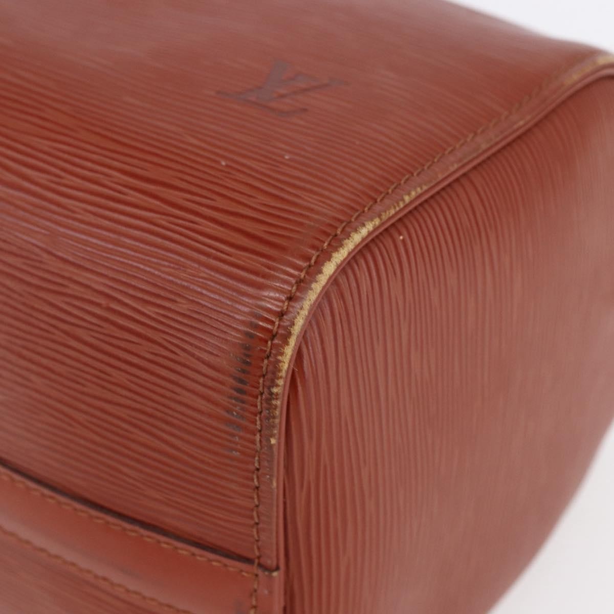 Louis Vuitton Speedy Handbag Epi Leather, BROWN, LEATHER, Handbag