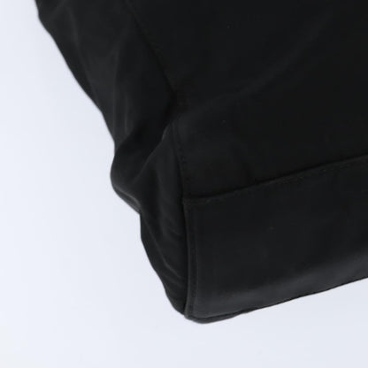 Prada Resin Handle Tote Tessuto, Black, Nylon, Tote Bag