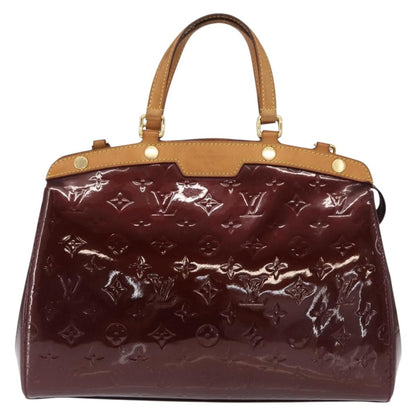 Louis Vuitton Brea Handbag Monogram Vernis, BURGUNDY, PATENT_LEATHER, Handbag