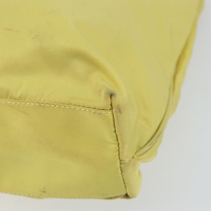 Prada Vintage Tote Nylon, Yellow, Nylon, Tote Bag